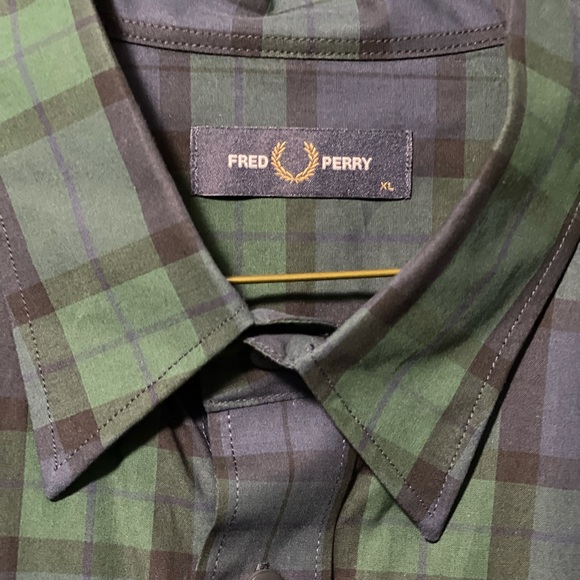 Fred Perry ‘Black Watch Tartan’ long sleeve shirt - Picture 3 of 3